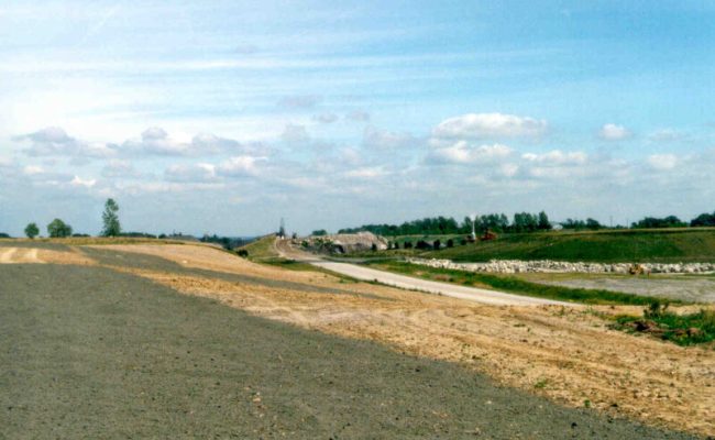 Biosolids application in July 1999.