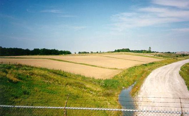 Vineyard in May 2000, before planting.