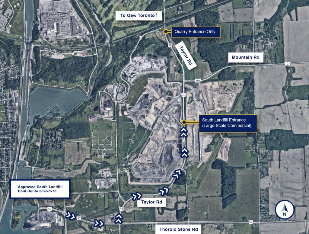 Walker Industries Niagara map